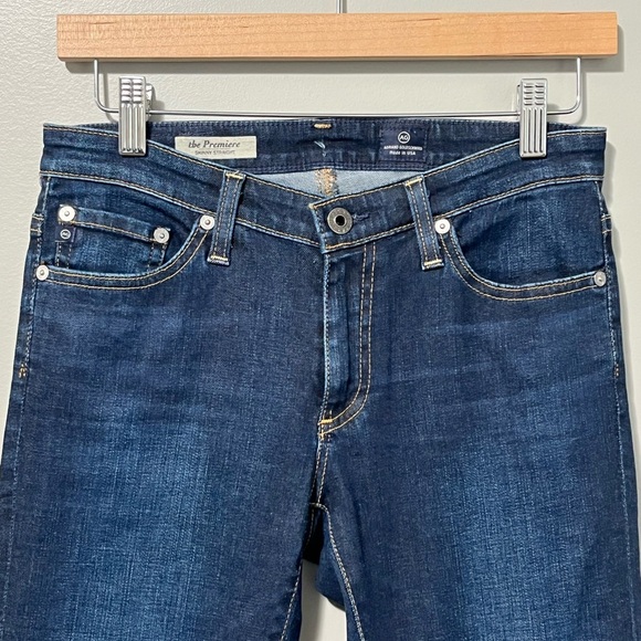 AG The Premiere Skinny Straight Dark Wash Low Rise Jeans - Picture 4 of 12